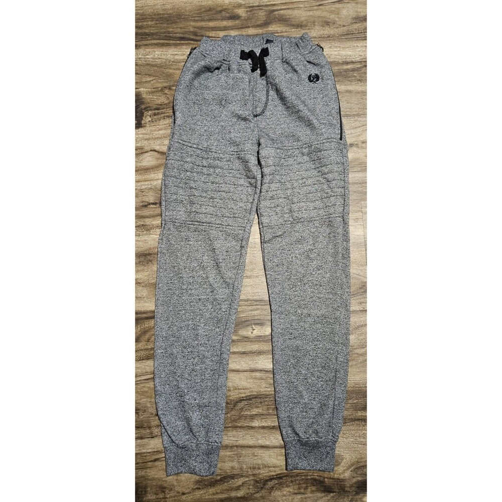 Phat Farm Boys XL Size 18 Gray Joggers Zip Up Pockets Jogger Pants